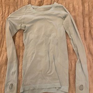 SIZE 4 Light blue lulu lemon long sleeve